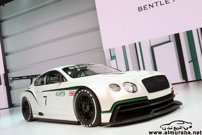بنتلي تعود للسباق بمفهوم عالمي جديد جي تي 3 الجديدة بالفيديو Bentley Continental GT3 2013 1